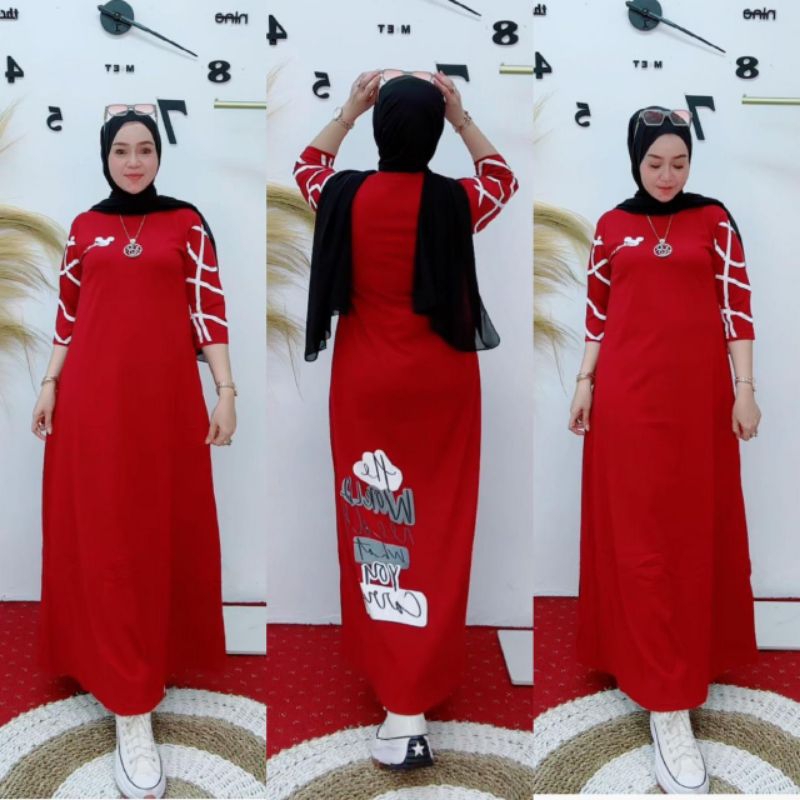 Gamis Nabil/Dres nabil / Gamis kaos / gamis oversize /