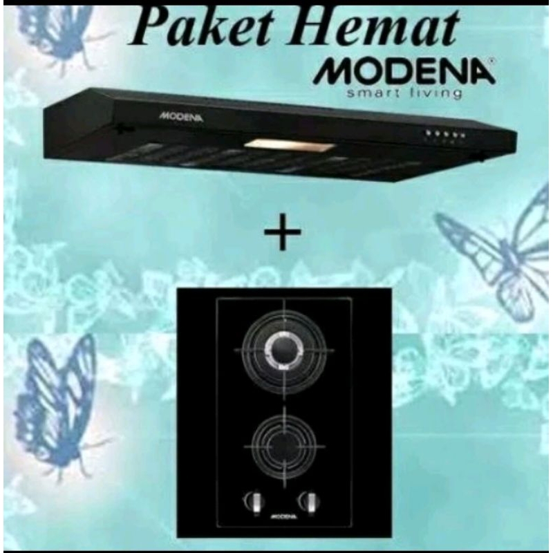 Paket kompor tanam Modena Bh 1325 / Bh 1325 Acbk dan Modena px 6001