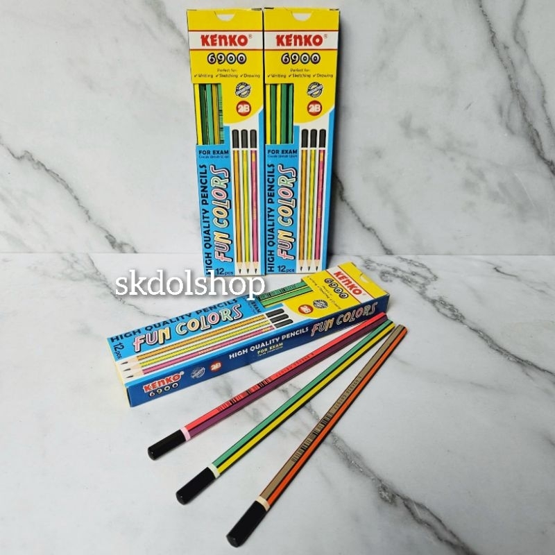 

pensil 2B Kenko 6900 1 pck isi 12 pcs pencil 2B kenko