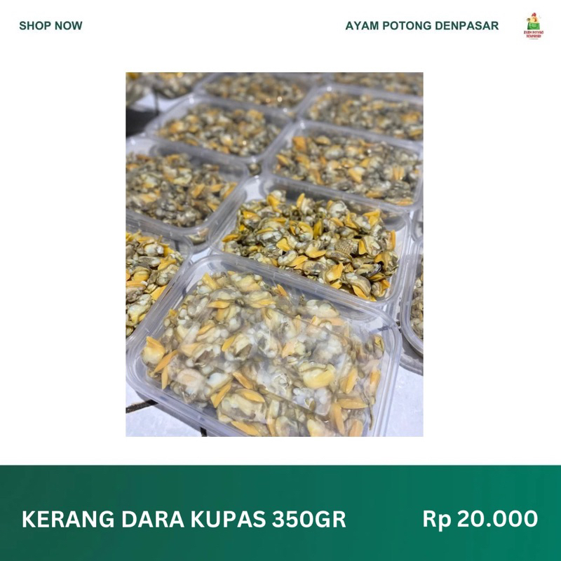 

KERANG KUPAS -+ 350GR