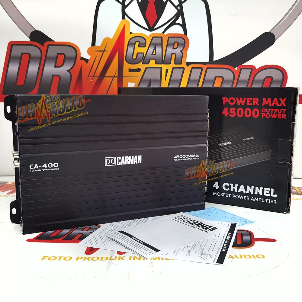 Power Amplifier Mobil Carman CA-400 Amplifier 4 Channel