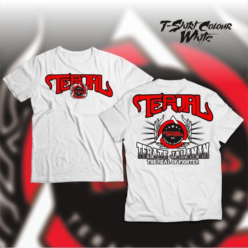 Kaos PSHT Terjal Terate Jalanan The Real Fighter Desain Terbaru