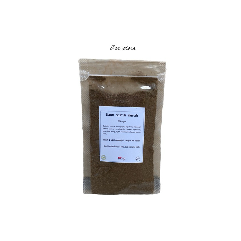 

daun sirih merah bubuk 100gr asli tanpa campuran
