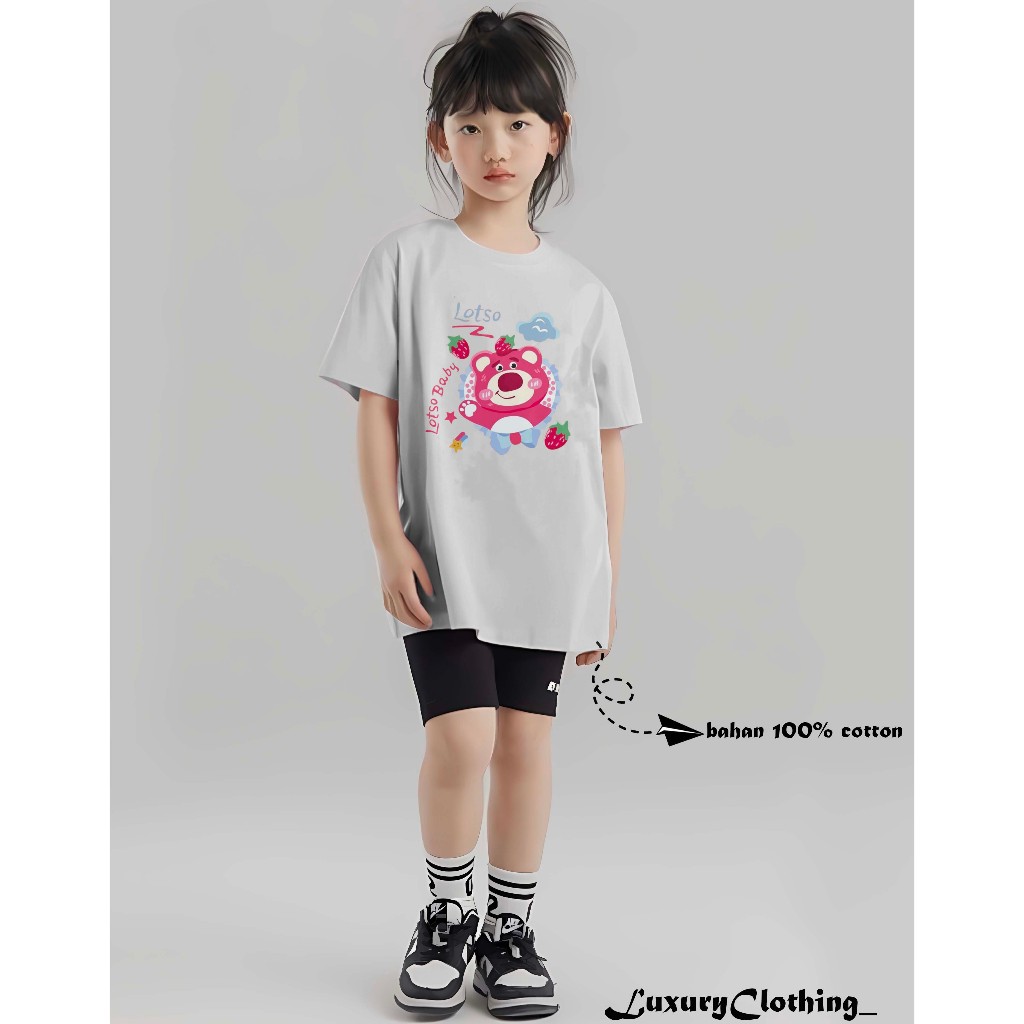 Baju Kaos Anak Lotso Toy Story Bahan Premium