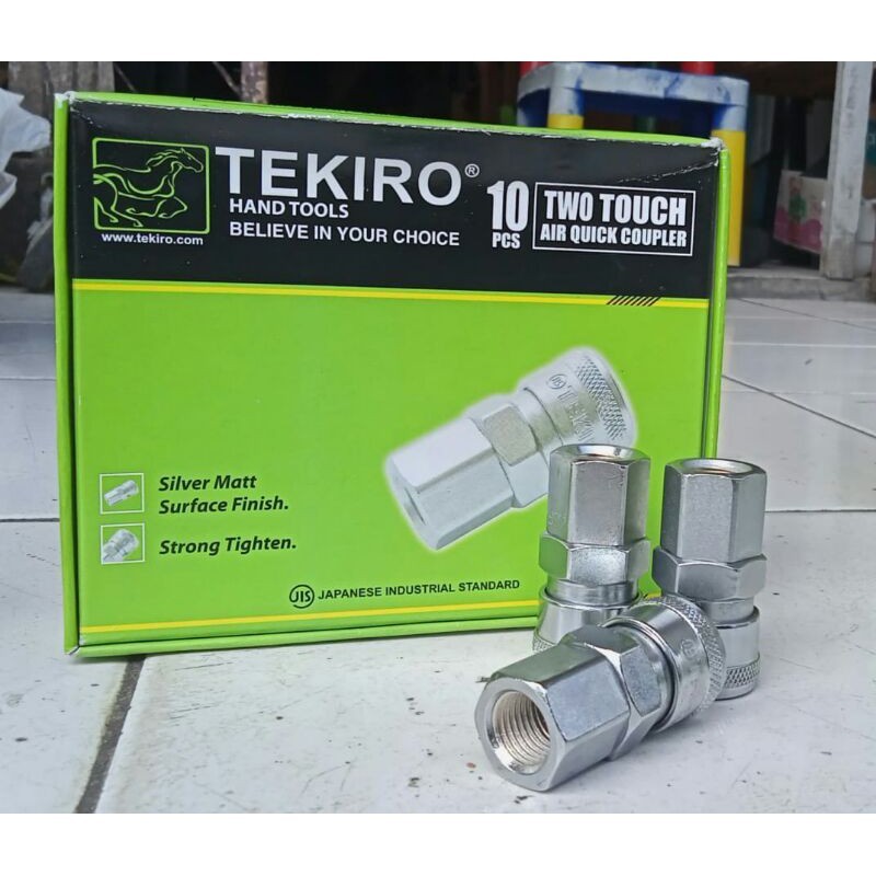 TEKIRO QUICK COUPLER ANGIN SF 20 TWO TOUCH / NEPEL SAMBUNGAN KOMPRESOR SELANG ANGIN SF20