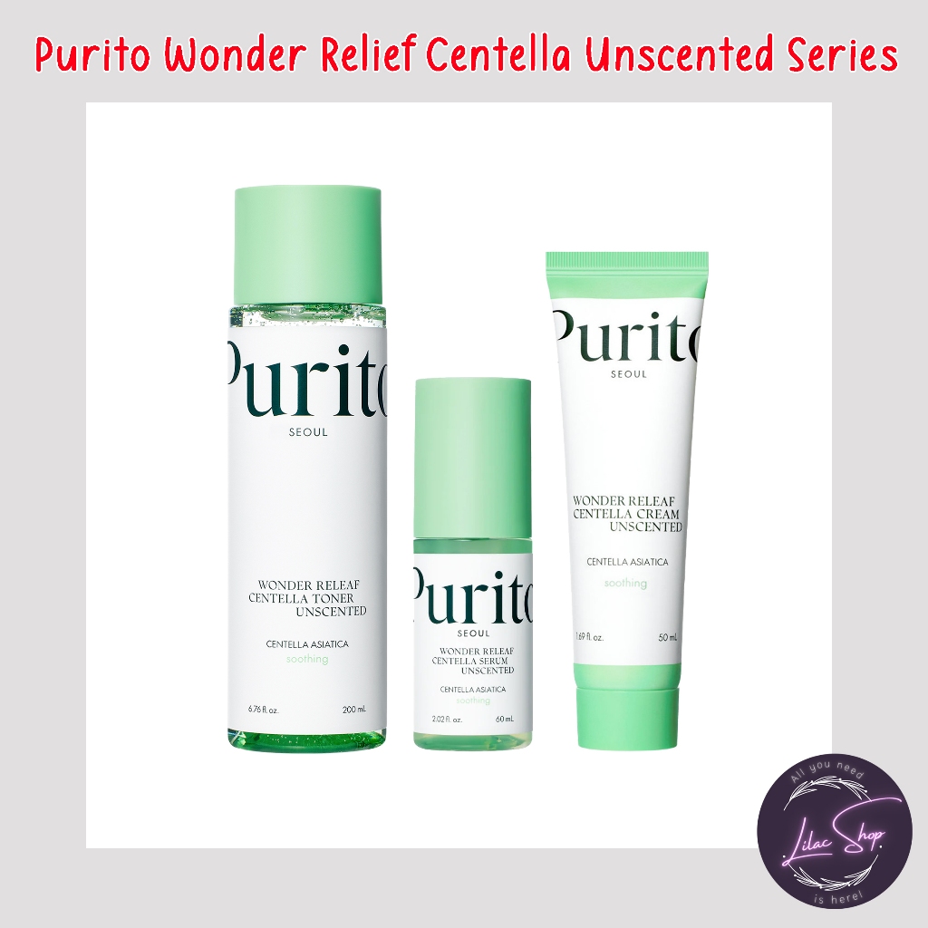 PURITO WONDER RELIEF CENTELLA TONER | CREAM | SERUM UNSCENTED SERIES