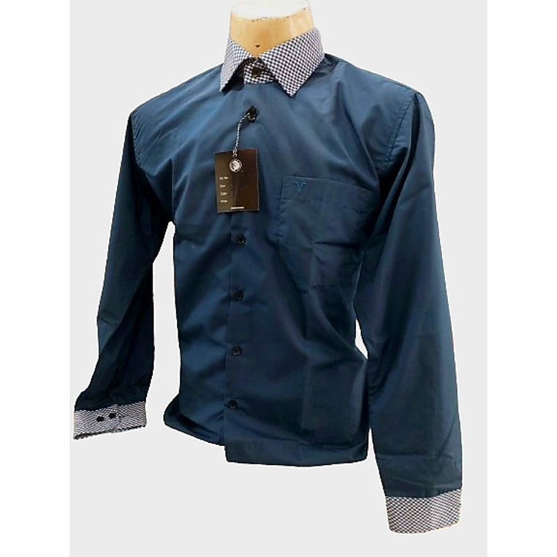 kemeja lengan panjang motif v4 classic