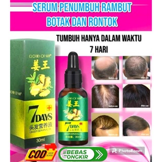 Terlaris 30 ml Serum Hair Tonic Ginseng Clothes of Skin 7 Days Ginger Ampuh Menumbuhkan Rambut & Ant