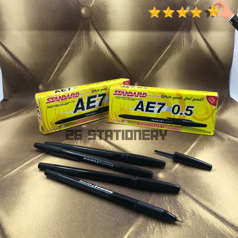 

Pulpen Standard AE7 Hitam 0,5m