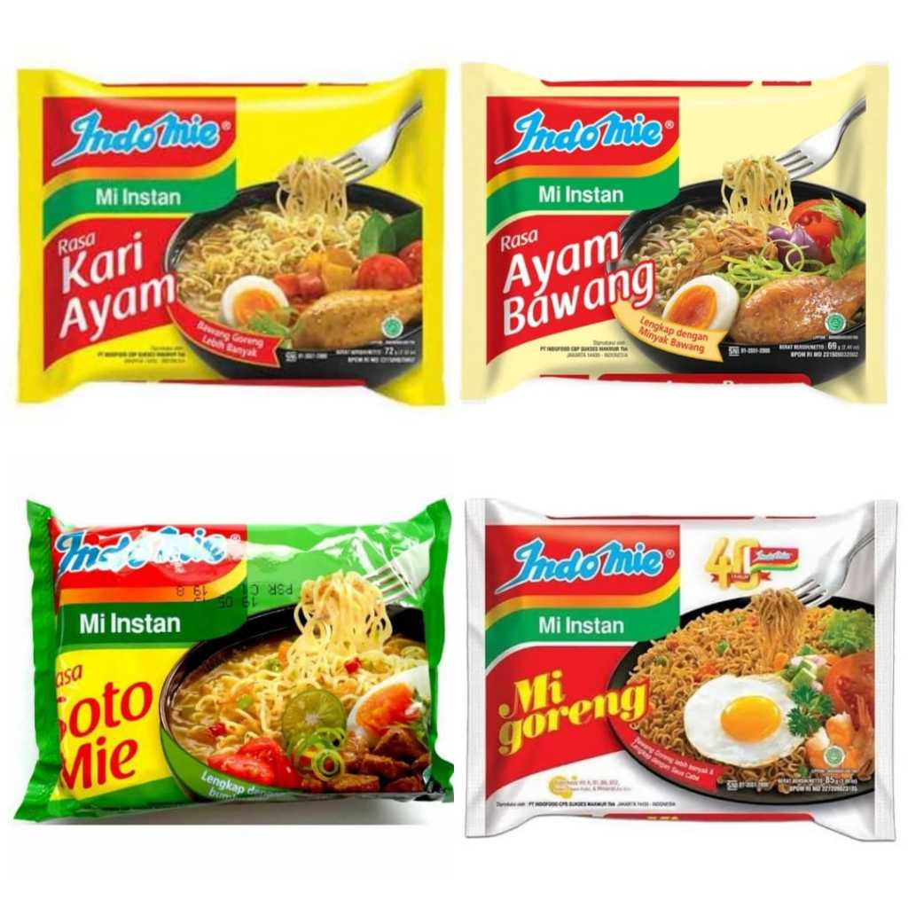 

ISI 5 INDOMIE AYAM BAWANG / Indomie Goreng / Mie Instan
