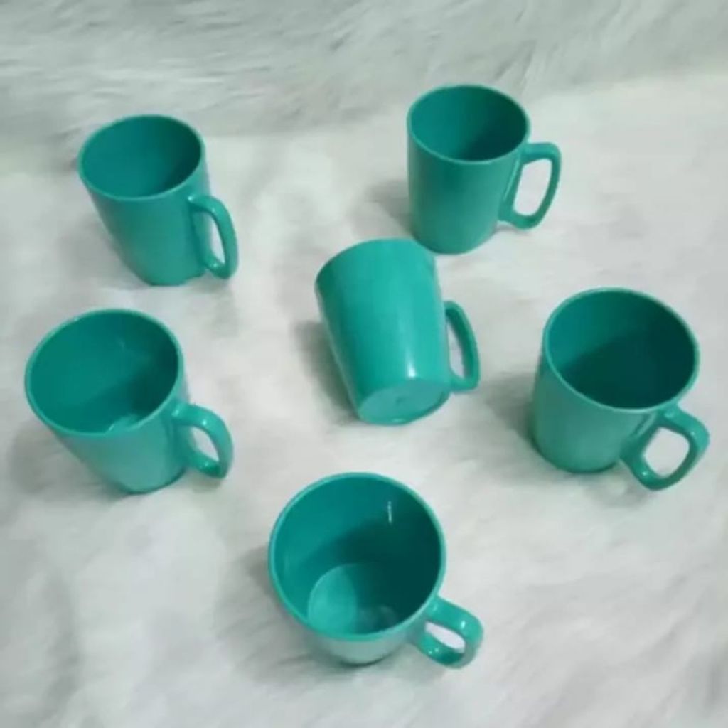1 Lusin Gelas Semi Melamin Gagang Dinner ware 126 / Gelas Kopi Semi Melamin / Gelas Teh
