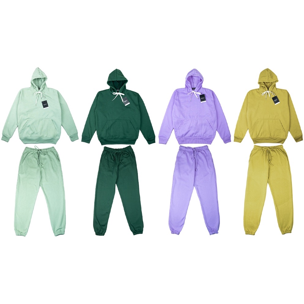 Paling Sesuai RIBSGOLD Set Hoodie Jumper dan Size M XL  Pria dan Wanita