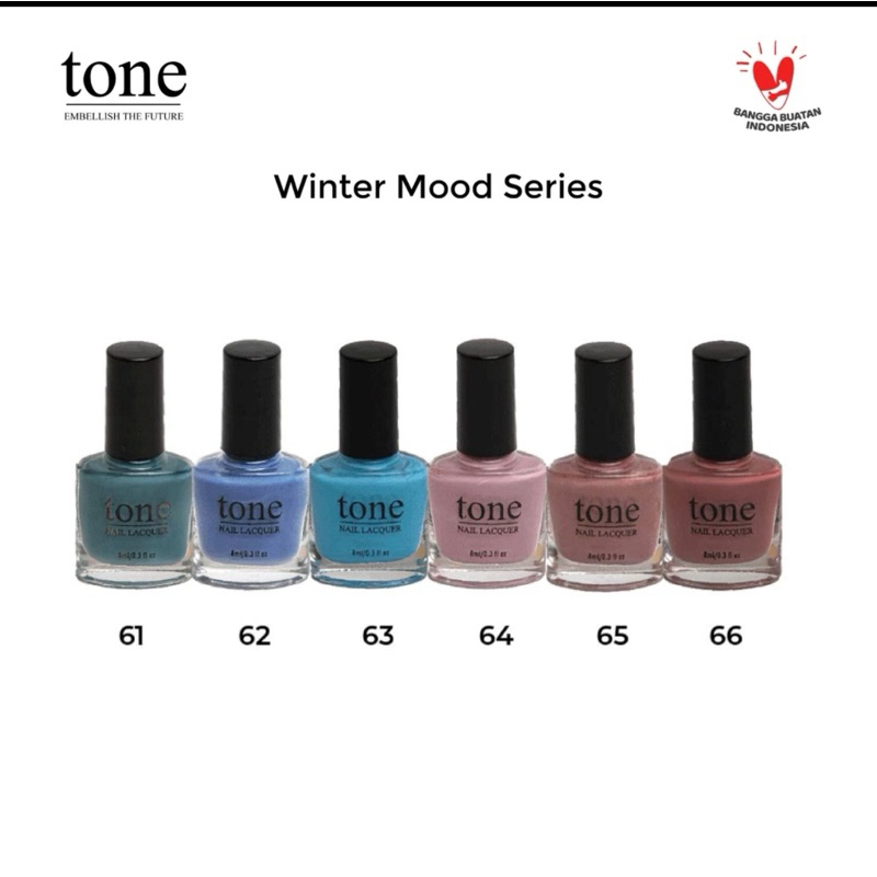 TONE NAIL LACQUER Winter Mood Series 61-66