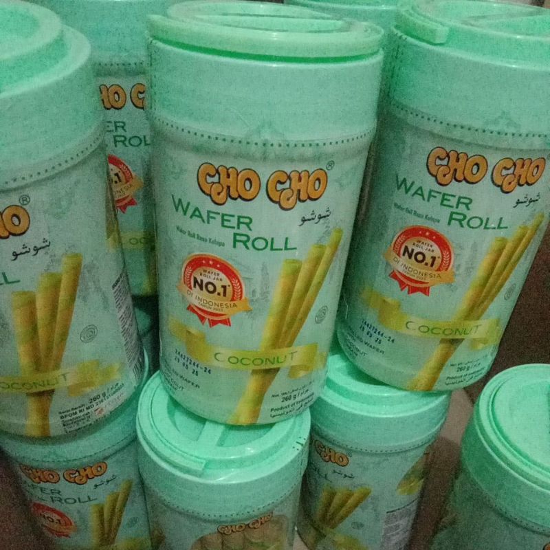 

Wafer Roll Cho Cho Stick Coconut Berat 260 gram