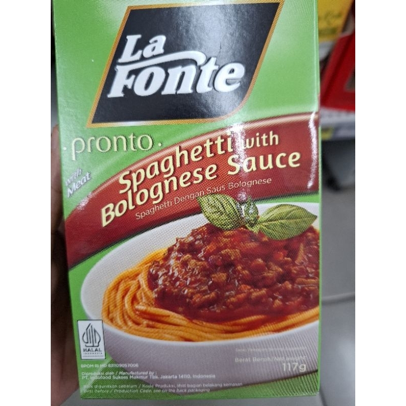 

La fonte spaghti with saos bolognise