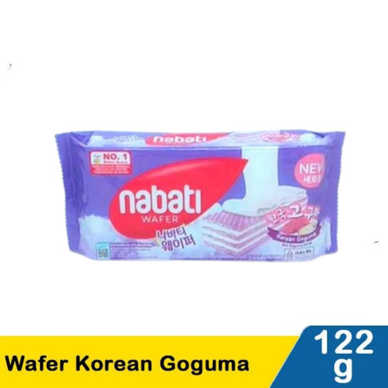 

RICHEESE NABATI WAFER 122GR - krim rasa roti ubi ungu - korean goguma