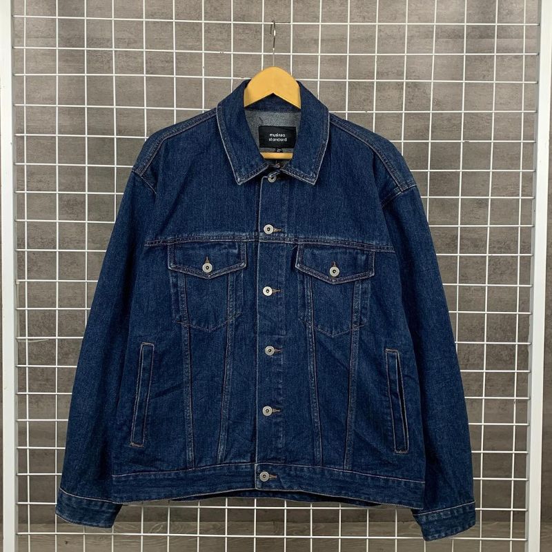 muji trucker denim jacket apjk47