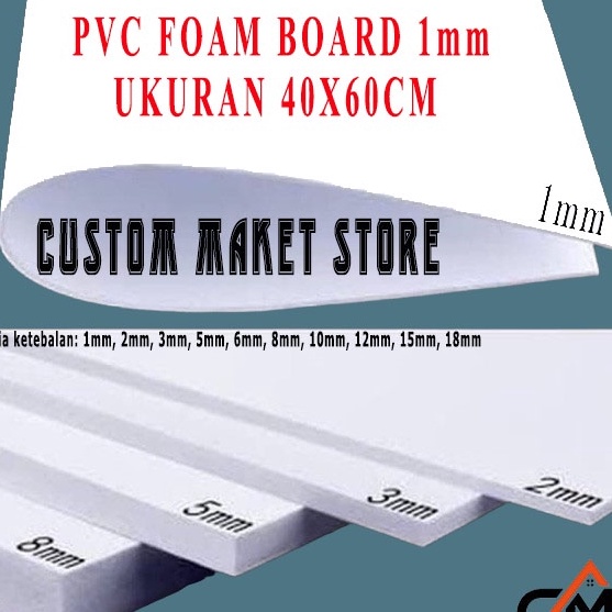 COD NEWPRODUCT PVC BOARD  PVC FOAM BOARD 1MM 4X6CM