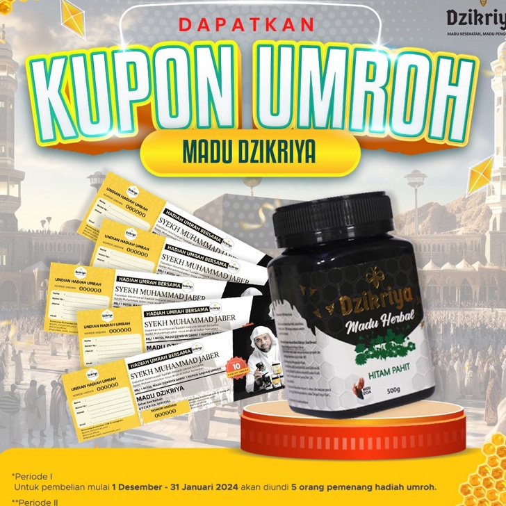 

HOT KEMASAN BARU DZIKRIYA MADU HERBAL HITAM PAHIT