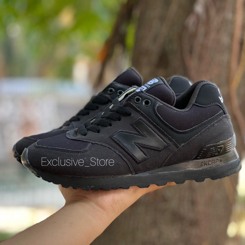 Sepatu New Balance 574 Full Black