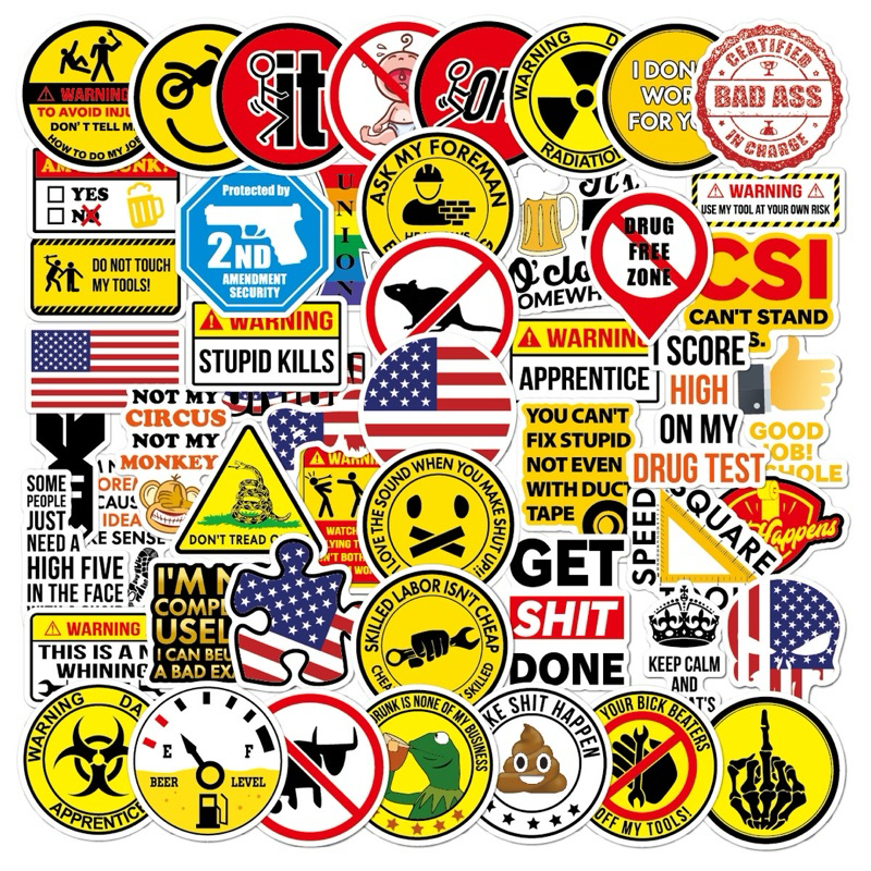 

50 PCS - Stiker Cross Border / Stiker Kumpulan Cross Border lucu / Stiker Anak