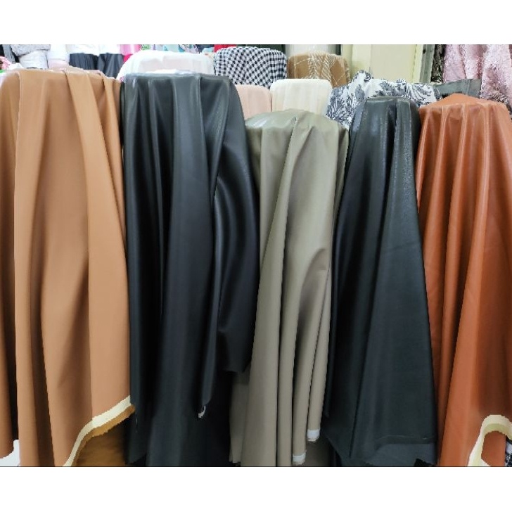 Bahan Kain Kulit Sintetis Latex PREMIUM Harga Per 5m