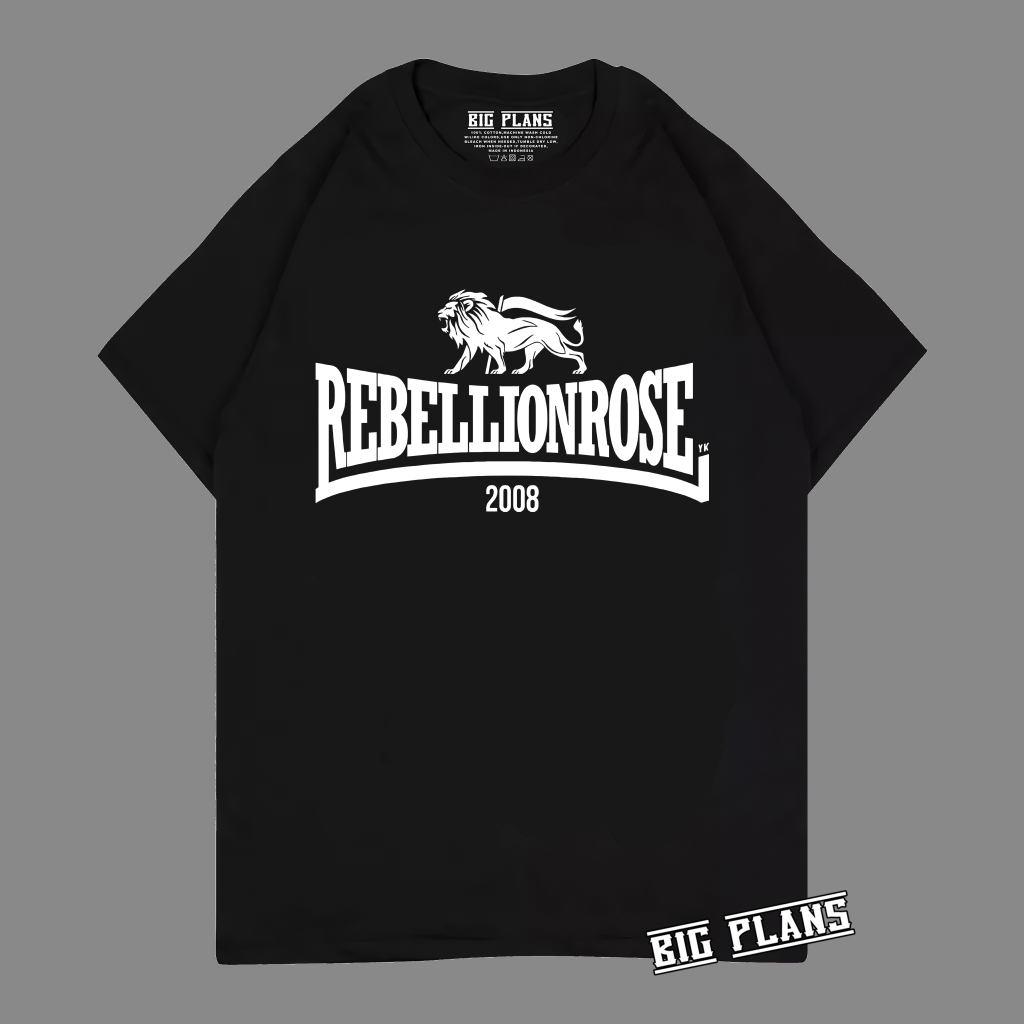 kaos rebellion rose 2008 / kaos band RR / kaos band musik terlaris / kaos distro pria wanita