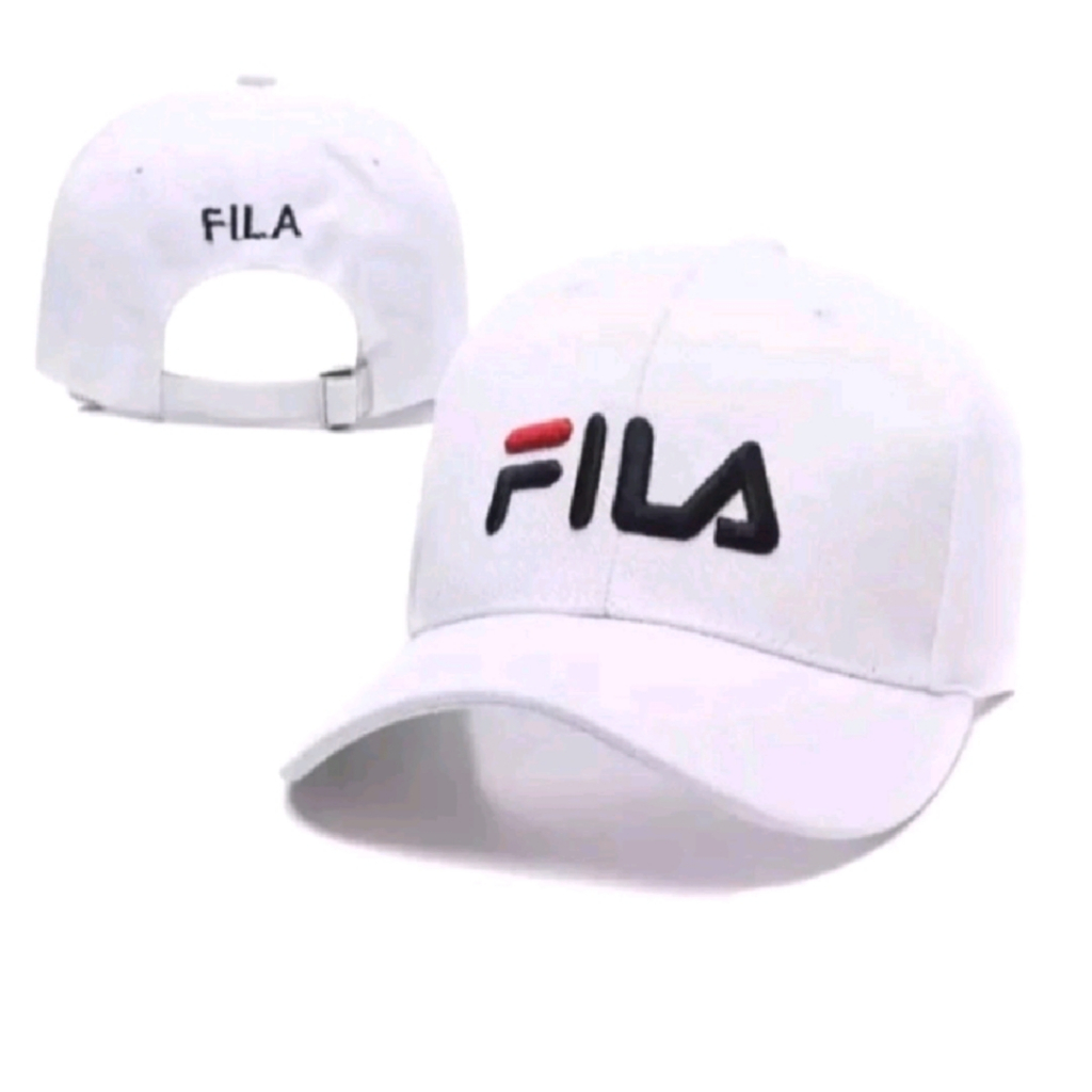 Topi Baseball Hat Fashion Pria Wanita Logo FILA Dewasa Keren Berkualitas