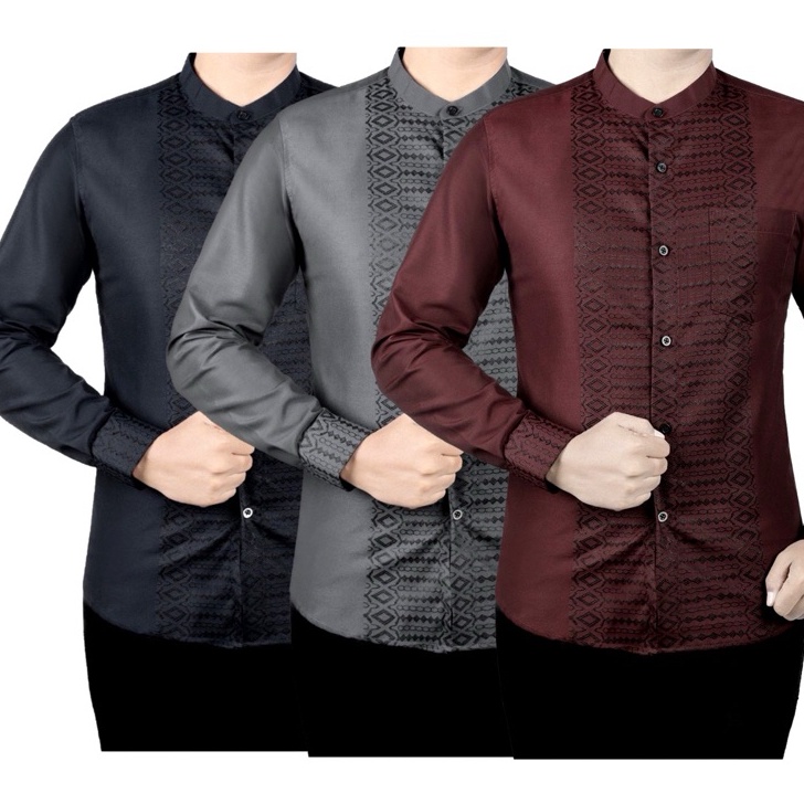 Terlaku baju koko pria slimfit ada saku ready mlxlxxl premium mewah