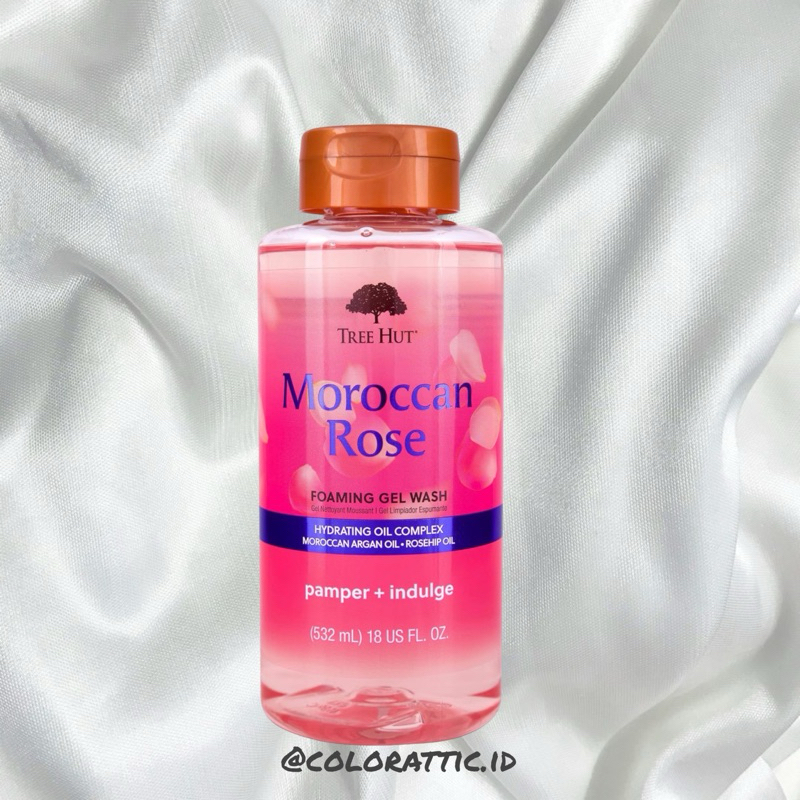 Tree Hut Moroccan Rose Nourishing & Moisturizing Foaming Gel Wash - From Usa
