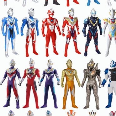 ART P4Z 3Cm Ukuran Besar Karet Lembut Ultraman Zetto Belial Zero Action Figure Model Sendi Bergerak 