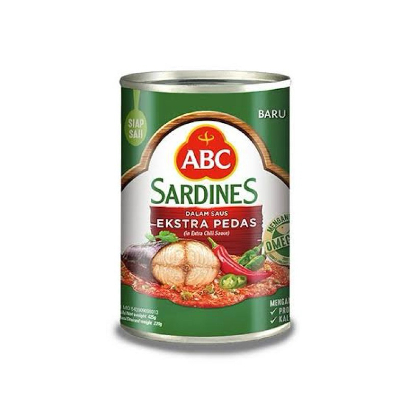 

ABC Sardines Suas Cabai 425gr