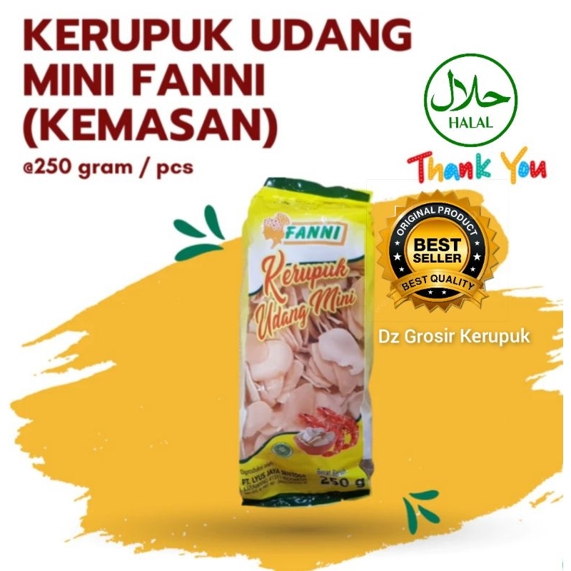 

KERUPUK UDANG FANNI 250g TERMURAH