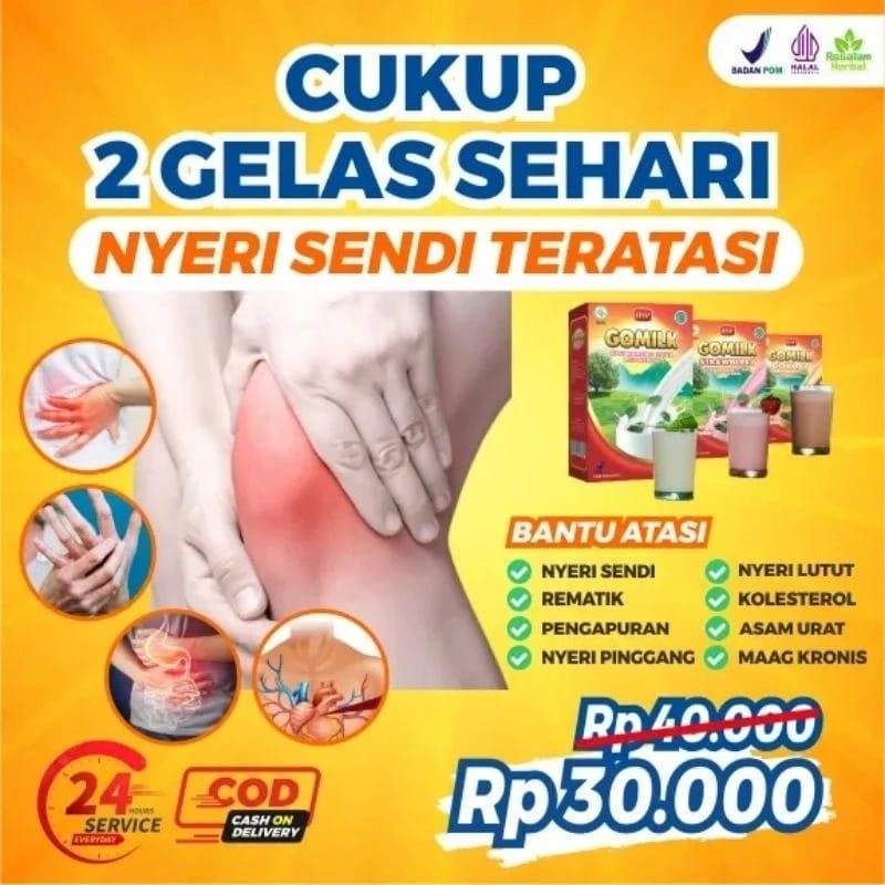 

GOMILK/SUSU KAMBING ETAWA PLUS HERBAL/ATASI NYERI SENDI