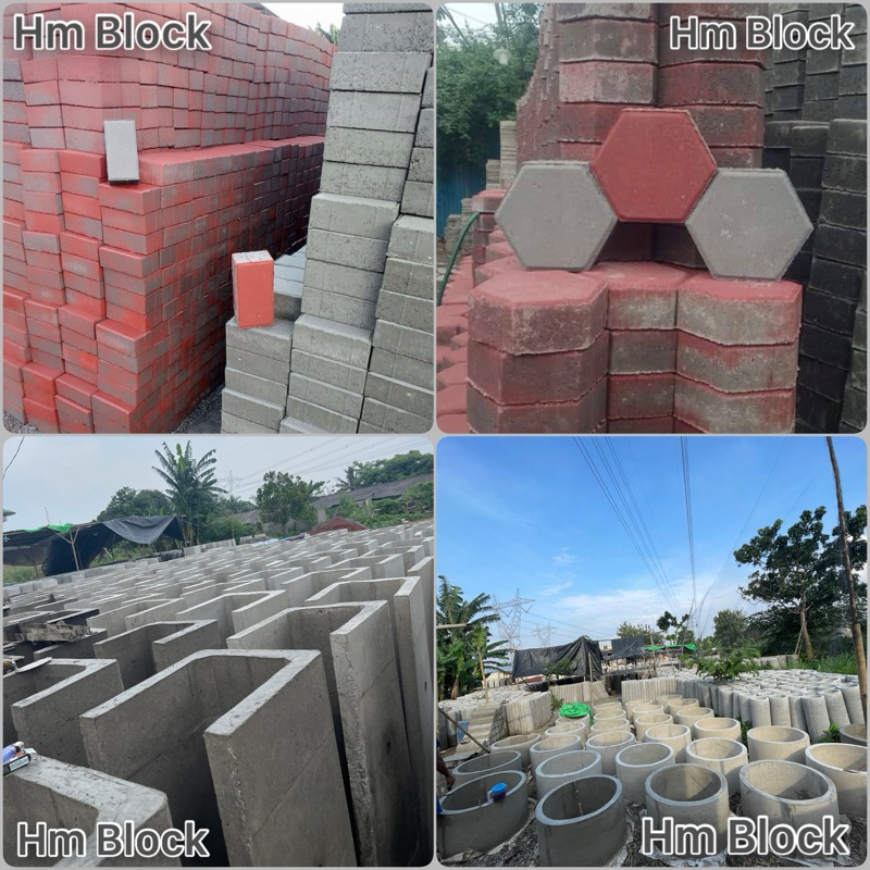 Konblok Conblok paving block paving blok uditch udit yudit buis beton grass block kanstin gorong gor