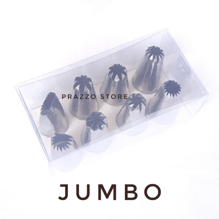 Diminati Spuit Kue Spet Tar Jumbo Isi 8 Pcs Semprit Curos Stainless Stell Anti Karat
