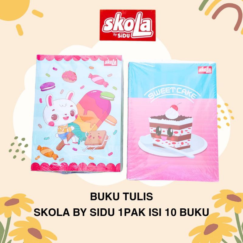 

ATK-POINT | SKOLA BY SIDU Buku tulis 38 lembar 1pak isi 10 buku | buku tulis sidu 38 lembar