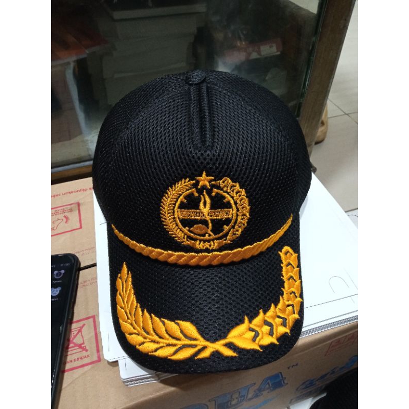 Topi jaring pramuka hitam