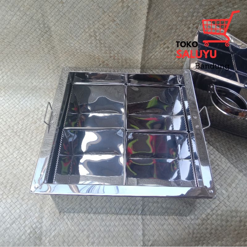 Dandang Kotak Sekat 4 Suki Odeng Stainless
