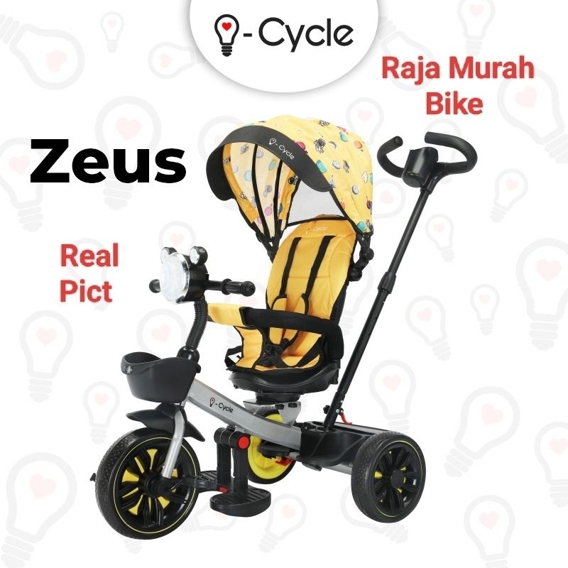 Sepeda Anak Roda Tiga I-Cycle Zeus Sepeda Stroller Roda Tiga I Cycle Zeus