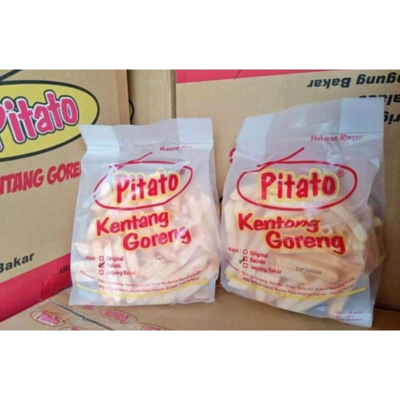 

Makanan Ringan Pitato Kentang Goreng Kemasan Mini 95gr