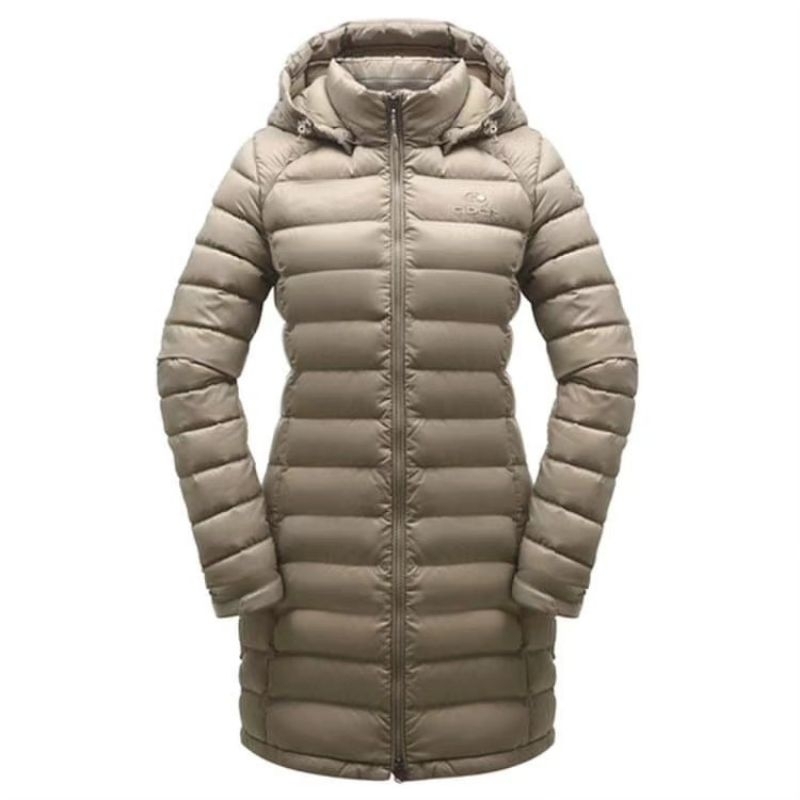 Jaket Parka Wanita EIDER Women's Solid Long Length Slim Down Jacket