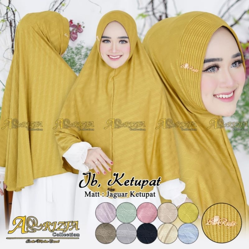 Hijab/ jilbab instan, bergo simple pet jumbo JB ketupat original Arrizfa
