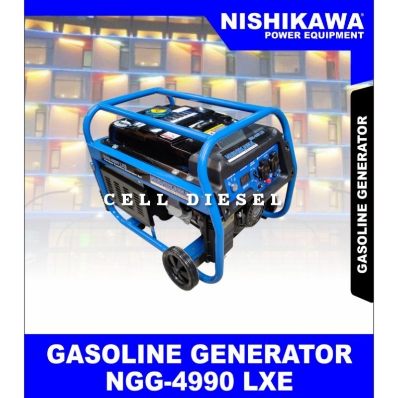 genset bensin 2800 Watt gasoline generator NISHIKAWA NGG 4990 LXE