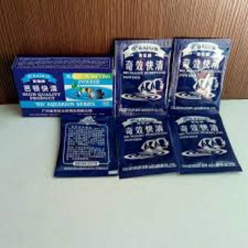 Badun Bubuk penjernih air powder 1 sachet pembasmi alga aquarium aquascape