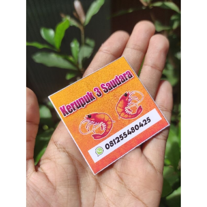 

STIKER / LOGO/ LABEL Kerupuk bisa request isi 100lembar + Desain