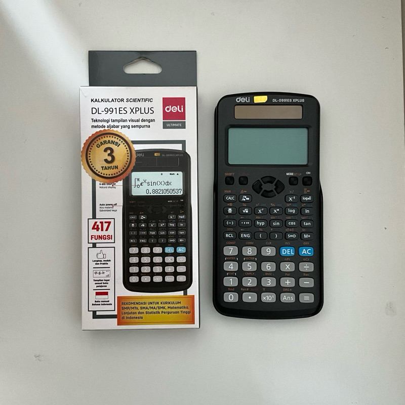 

Kalkulator Scientific DELI - seri DL-991ES XPLUS - 417 fungsi | Calculator