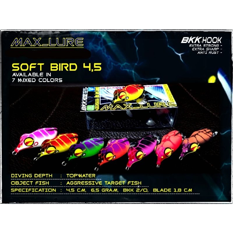 Soft Frog / Soft Bird Umpan Ikan Gabus - MAX_LURE