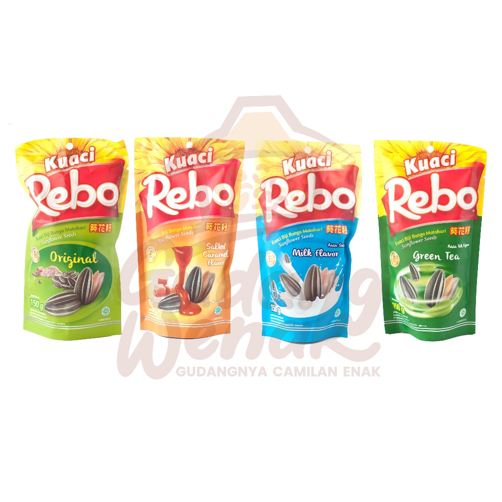 

Kuaci Biji Bunga Matahari Kwaci Rebo 150gr Varian Rasa