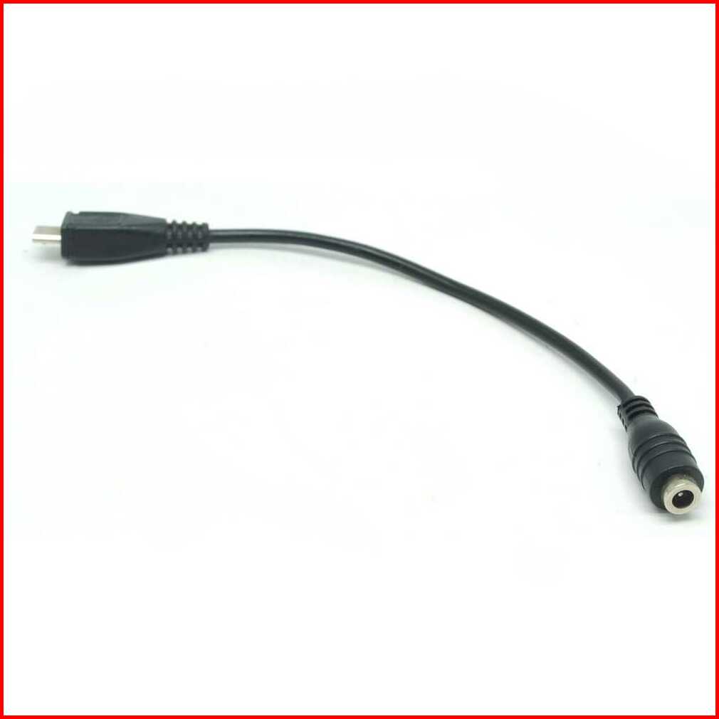 Micro USB to Female Jack 3.5 x 2.1mm Adapter Cable